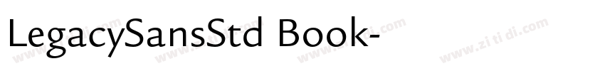 LegacySansStd Book字体转换